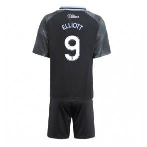 Aston Villa Harvey Elliott #9 Bortaställ Barn 2025-26 Kortärmad (+ Korta byxor)
